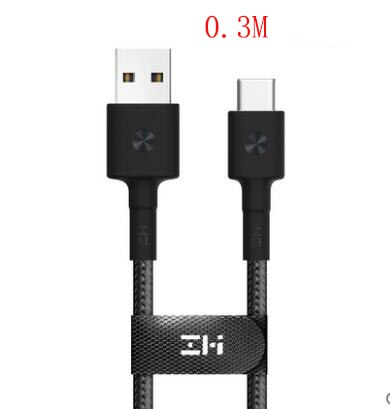 Original youpin zmi mfi sertifisert lightning usb kabel type-c kabel lader dataledning for xiaomi iphone  x 8 7 6 plus magnetisk: Type  c 0.3m svart