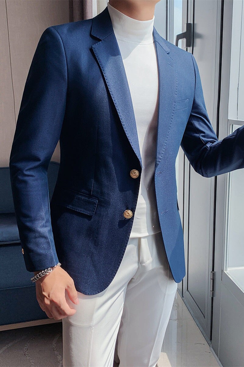 Mens Slim Fit Blazer Business Casual Blazer Suit Jacket Spring Luxury Social Club Outfits Clothers Terno Masculino