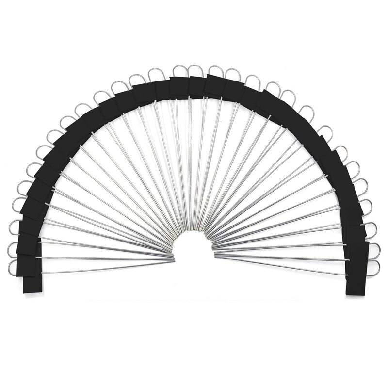 30 Pcs Metal Plant Labels Weatherproof Garden Markers Reusable Nursery Tags for Vegetables Herb Flower Greenhouse Black