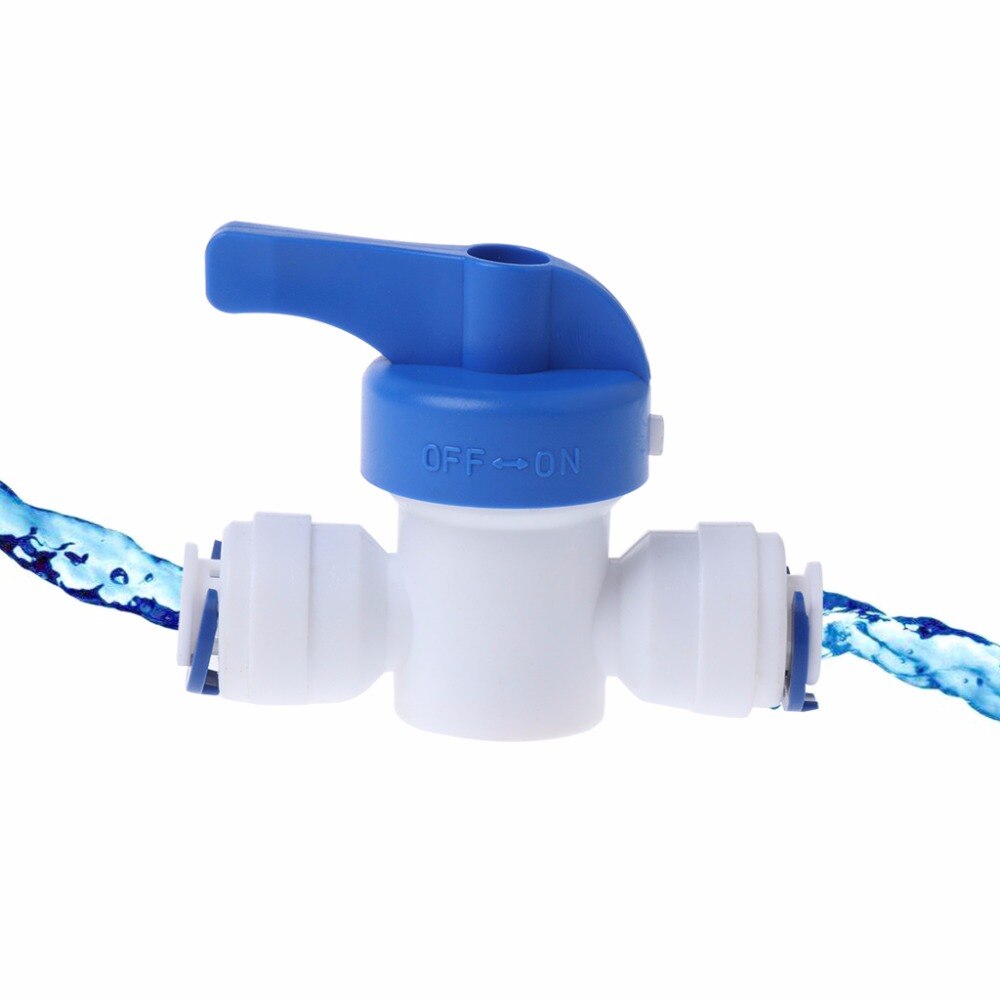 MEXI 1/4'' Inline Ball Valve Quick Connect Shut off For RO Water Reverse Osmosis