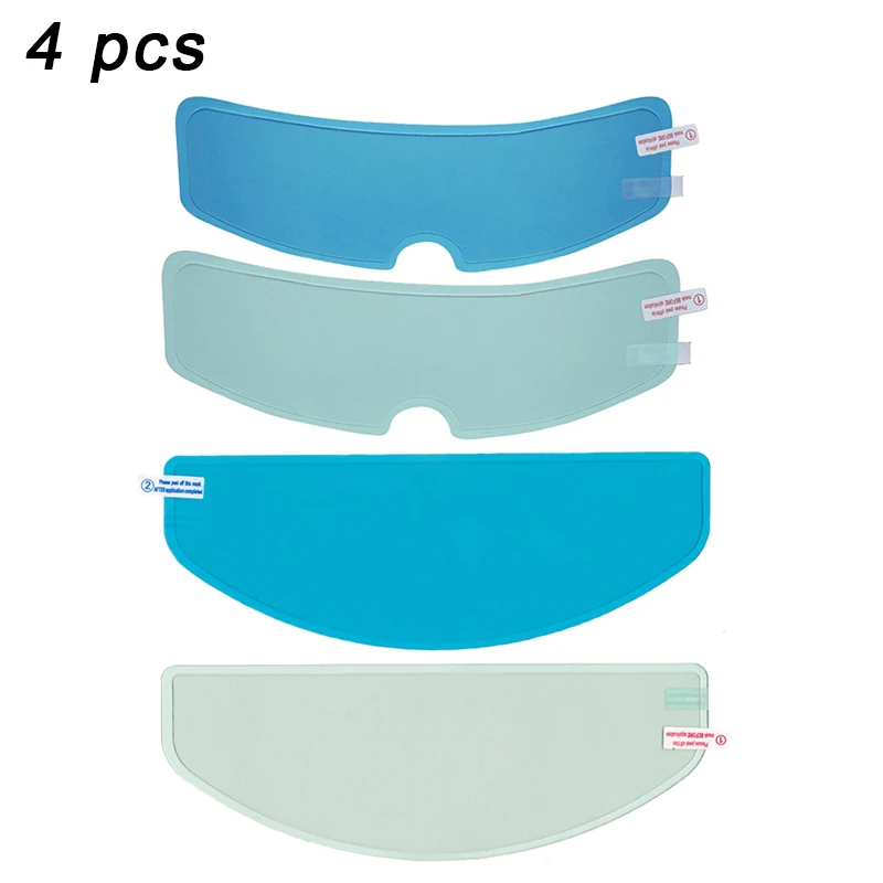 Película Universal a prueba de lluvia para casco de motocicleta, pegatina de revestimiento Nano duradera para conducción de seguridad, película antiniebla, accesorios para cascos de motocicleta: Verde