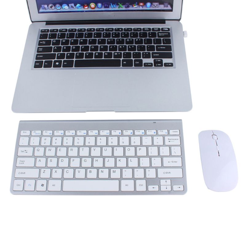 Waterproof 2.4G Wireless Silent Keyboard and Mouse Set for PC Computer Smart TV