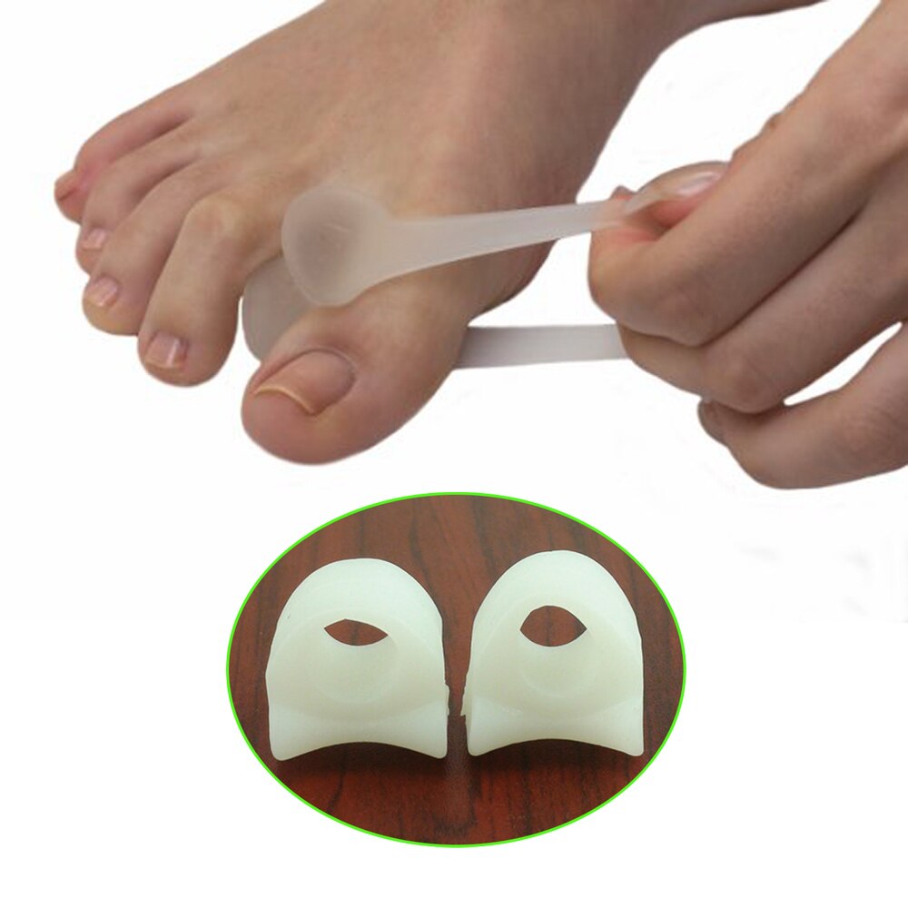 2Pcs Toe Separator Soft Gel Hammer Claw Toe Pad Foot Care Cramp Hallux Valgus Hallux Braces Foot Pain Relax Cushion C135