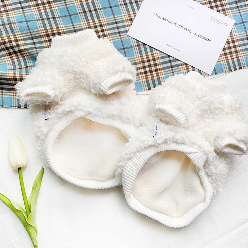 Trudne słodkie śmieszne zwierzęta domowe są ubrania wyściełane bawełną plus aksamitna grube ubrania dla misia zimowe ciepłe średniej wielkości ubrania dla psów kotów