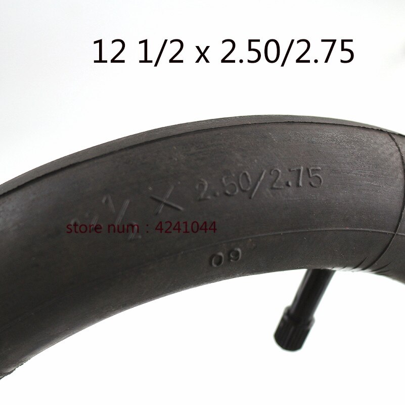 Innerslang 12 1/2 x 2.50 2.75 rätvinklig ventilspindel för pocketcykel scooter moped 49cc bak/fram däck innerslang