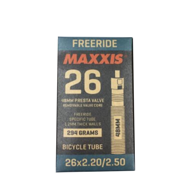 Maxxis 26 freeride kamera dæk 26 x 2.2/2.5 26er mtb cykeldæk indre rør presta / schrader down hill  dh 330g cykeldele: 26 x 2.2-2.5 presta