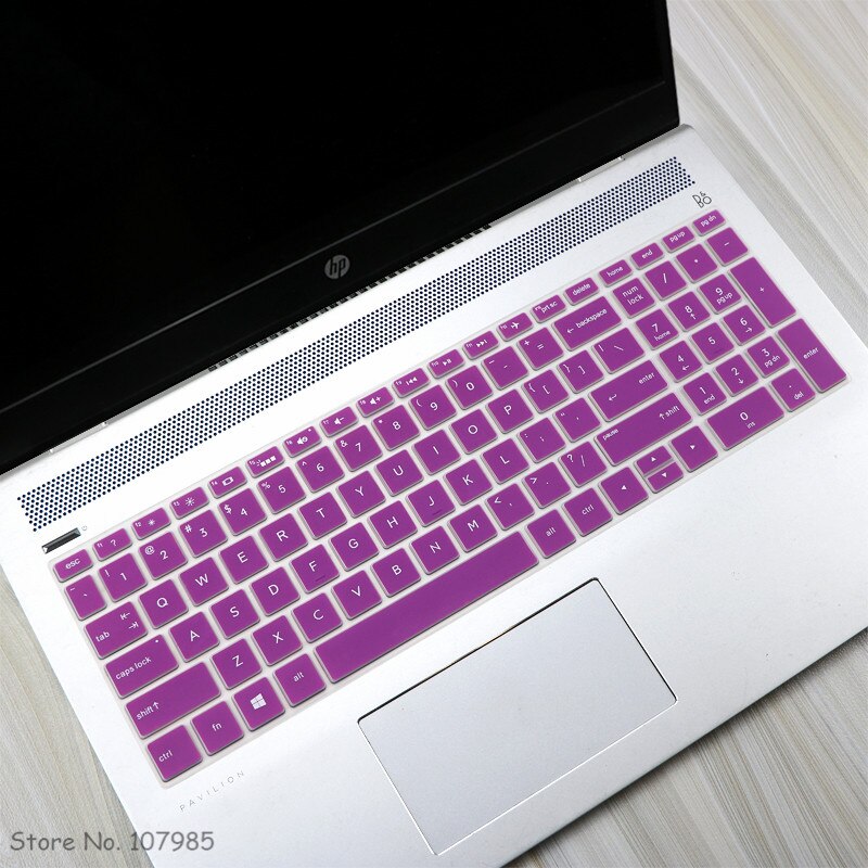 15 15.6 inch Notebook Laptop Keyboard Cover Protector Skin For HP ENVY X360 15-bd001TX PAVILION 15-CB073TX 15-CB075TX 15-BR001TX: Purple