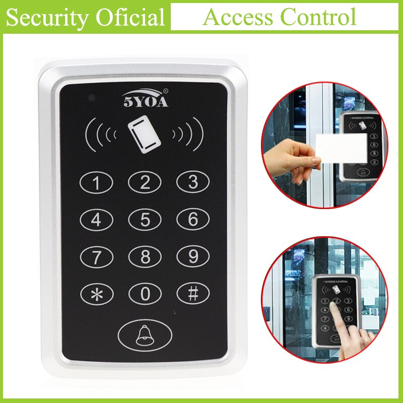 ID/IC Access Control Door Card Wiegand Reader Access Control Keypad WG26 Output RFID Key Card Controller Digital Password Unlock
