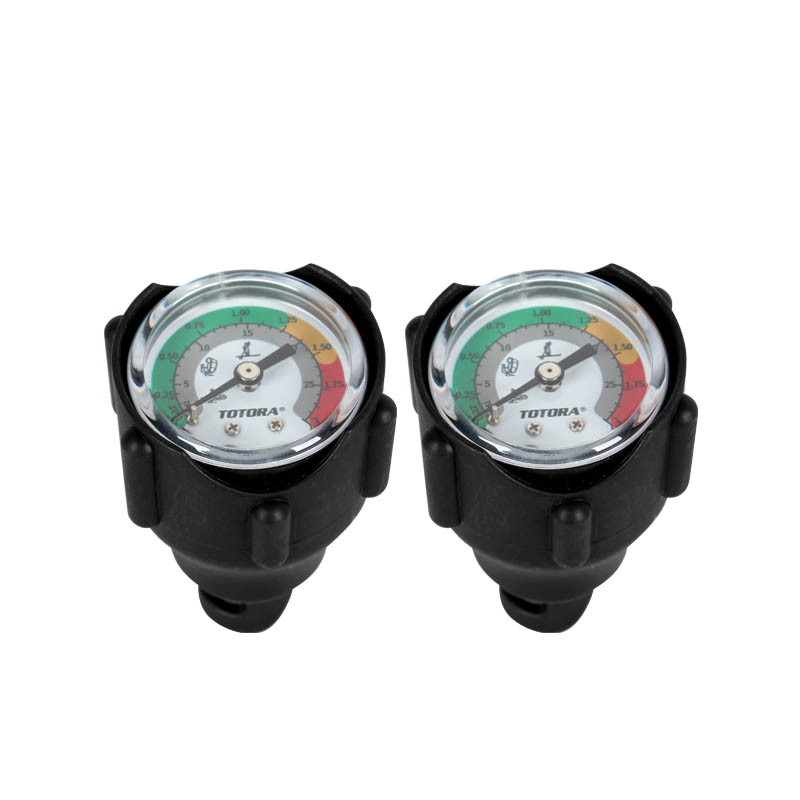 pressure gauge 30psi 2 bar inflatable boat SUP board kayak air pressure reader test measurement accessory inflation pump: Yellow