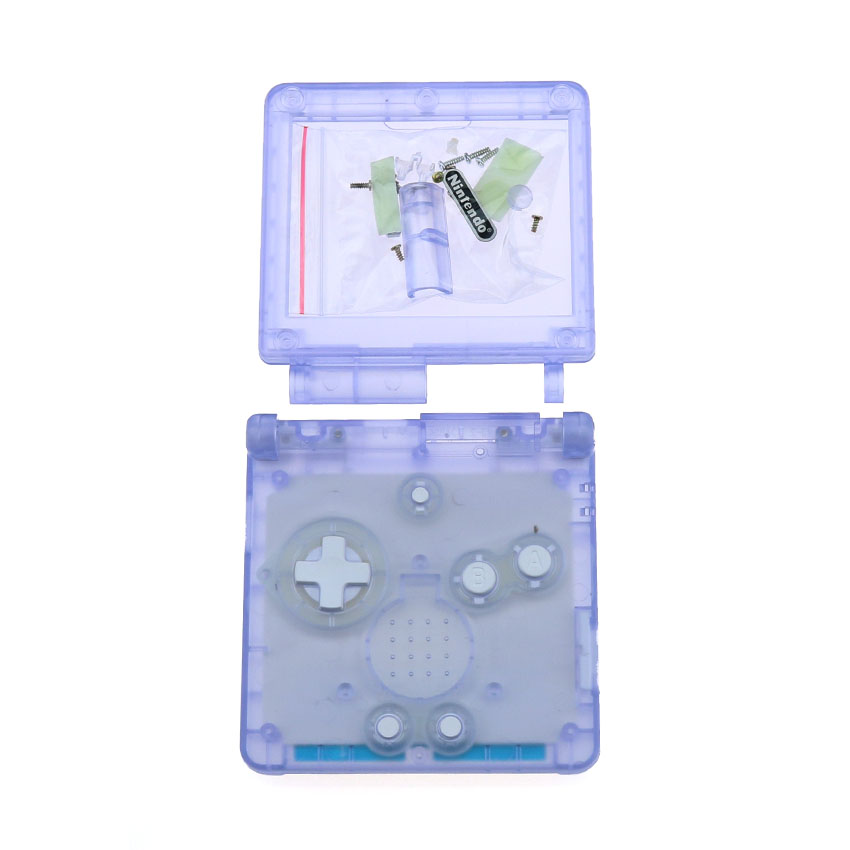 Cool clair pour GBA SP boîtier de remplacement coque pour Game Boy Advance SP: Or