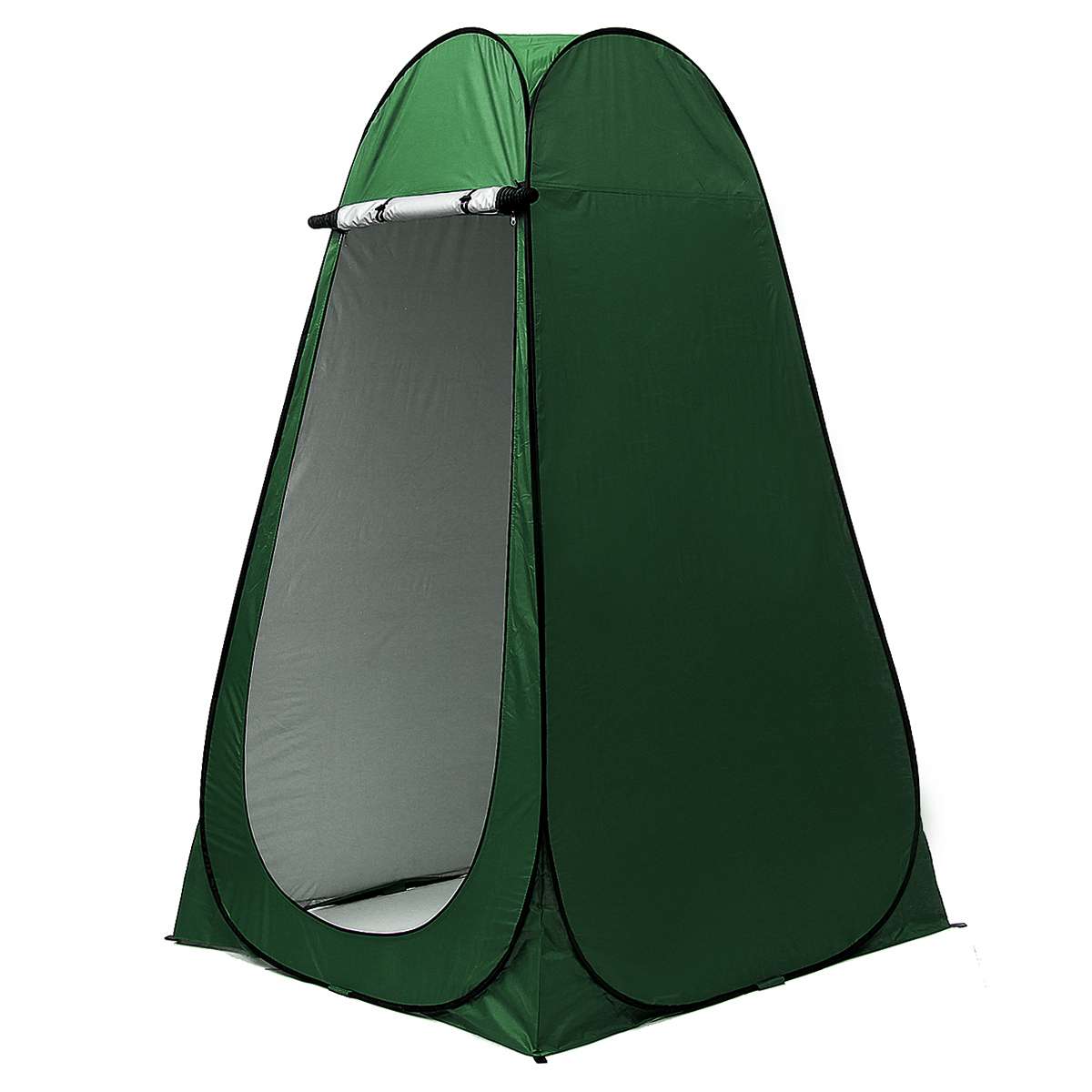 Automatic Outdoor Bath Tent Shower Shelter Swimming Locker Room Toilet Bird Watching Shed With Window Shower Head Fixing Strip: Green