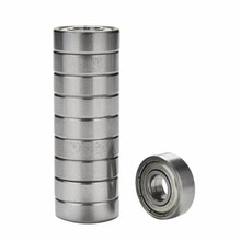 10Pcs Rvs Skateboard Lagers Roller Scooter Kogellagers Skate Wielen Zilver Voor ABEC 7 608ZZ Skateboard Lagers