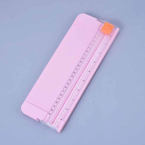 Mini paper cutter Popular A5 Precision Paper Photo Trimmers Cutter Scrapbook Trimmer Lightweight Cutting Mat Machine: Pink