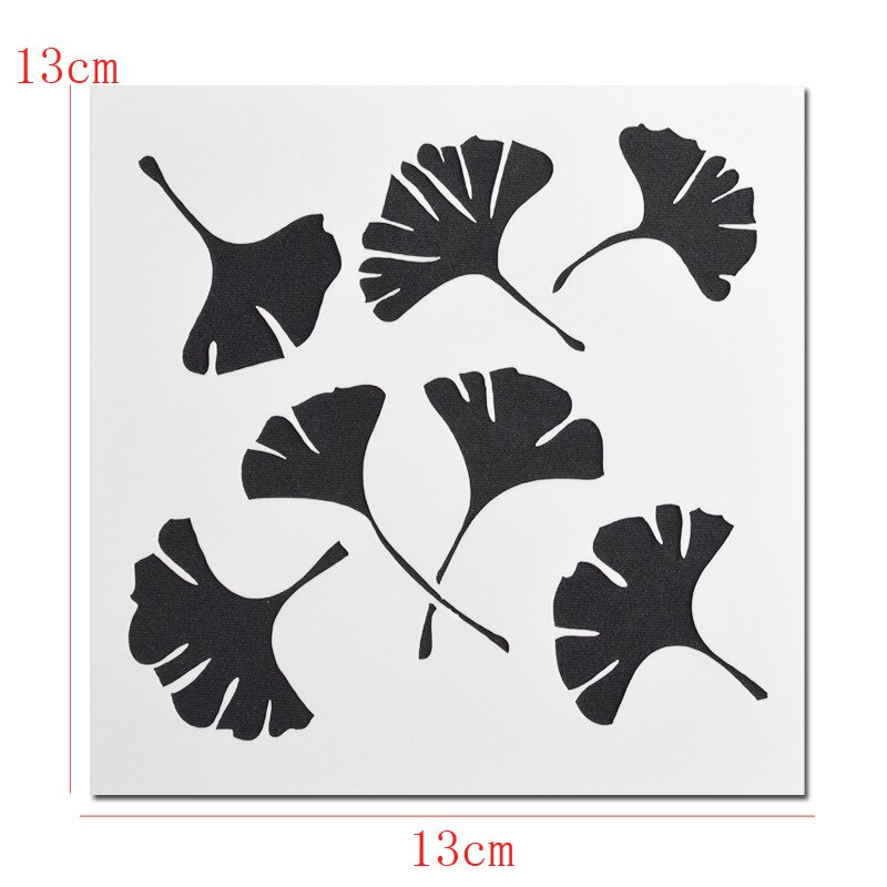 13Cm Boom Blad Gingko Diy Gelaagdheid Stencils Schilderij Plakboek Kleuring Embossing Album Decoratieve Kaart Template