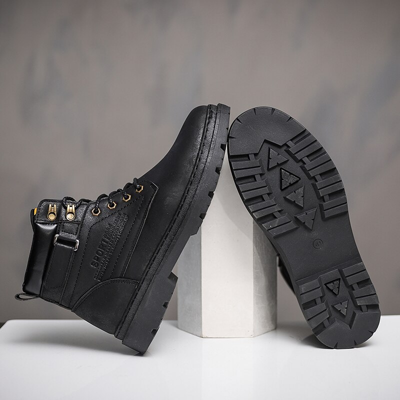 Vinter herresko støvler mænd maskulin støvle svedabsorberende herrefodtøj zapatos de hombre botas hombre erkek ayakkabi