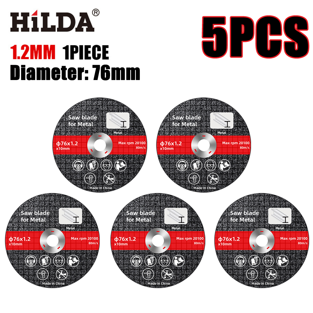 Disco de corte eléctrico de 10-1 piezas, hoja de 76mm, lijado, corte de ruedas circulares, hojas de sierra, amoladora angular de disco, accesorios: 75mm