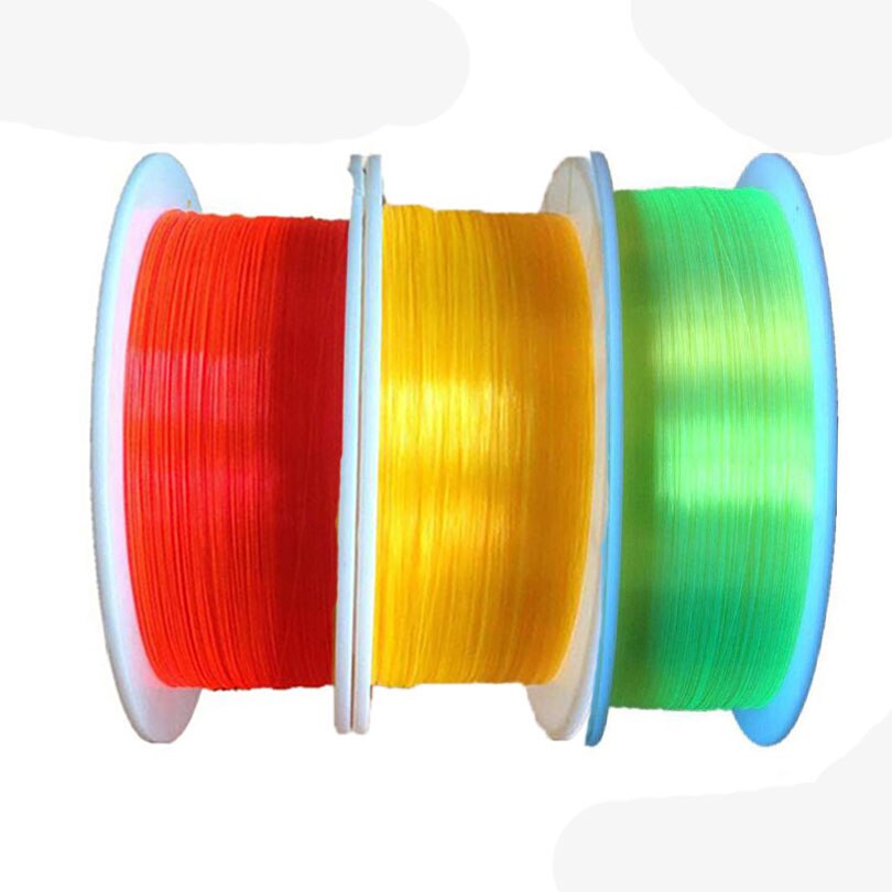 1 M Optik Fiber Stange Hallo-Capa Licht verrotten Orange Grün 0,5mm 0,75mm 1,0mm 1,5mm 2,0mm Fluoreszierende Optik Kabel Neon- Pistole herunter Licht