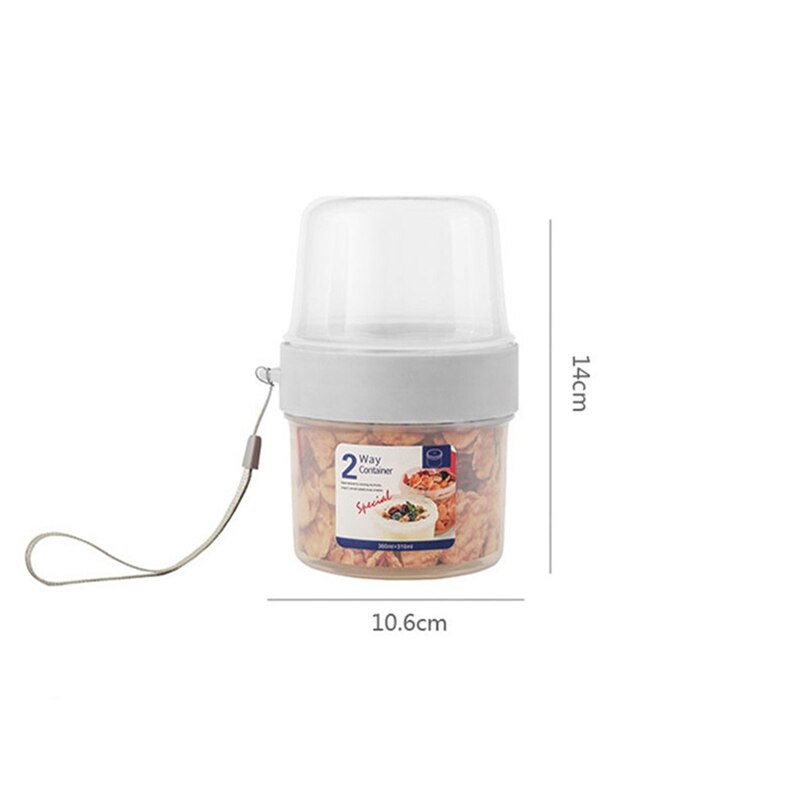 Køkken opbevaring arrangør korn beholder ris korn korn bønne beholder & målebæger forseglet boks silikone ring forseglet tank: 150 x 330ml