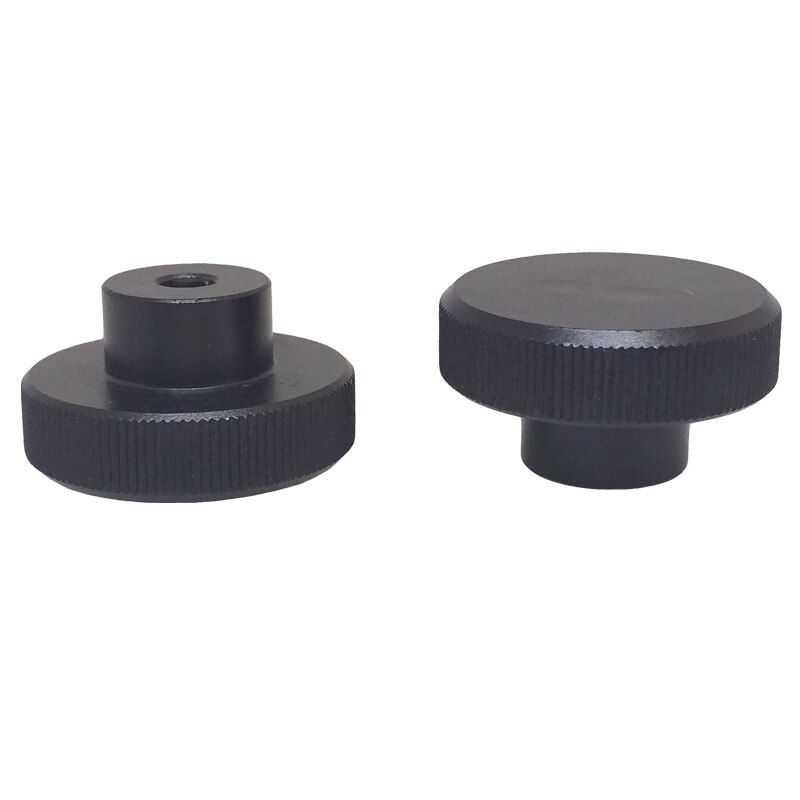 1pc aluminium alloy Rotate handwheel handle Positioning black Stepper motor jog knob cnc diy engraving knurled machine part