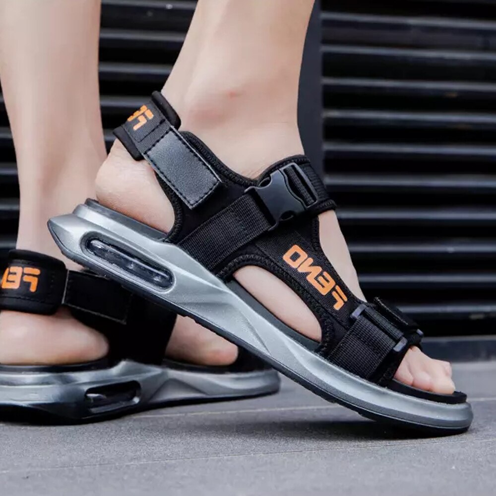 Männer Sandalen Luftpolster Sandalen Elastische Weiche Anti Unterhose Sohle Sandalen Strand Komfortable Wanderschuhe Für Männer