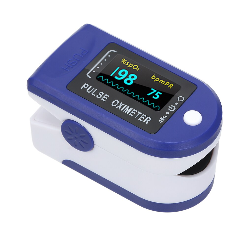 Digital Fingertip Pulse Oximeter OLED Blood Oxygen SpO2 Finger Oximeter Sensor Saturation Fingertip Monitor Measurement Meter: Default Title