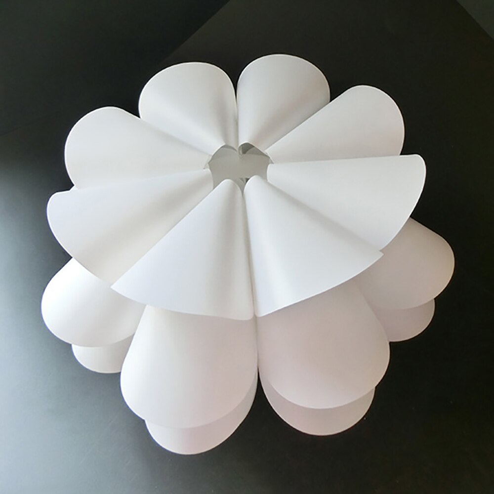 Diy lotus lysekrone lampeskærm plast lampe dæksel skærm til stue soveværelse lysekrone loft lys dekoration