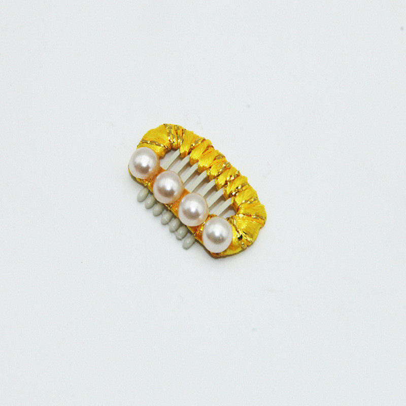 Pinza de acero para perros, Accesorios de belleza para el pelo de Yorkshire, decoración de perlas, BB, 1 pieza