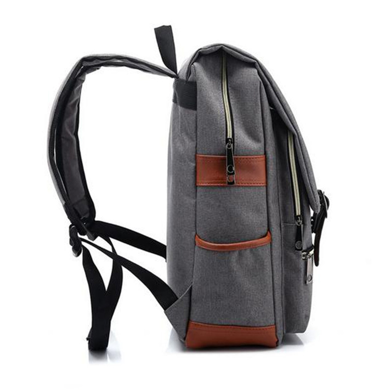 Canvas Daily Backpacks for Laptop Large Capacity Computer Bag Casual Student School Bag packs Travel Rucksacks