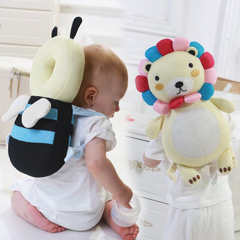 Baby anti-fald hovedbeskyttelse hat sommer åndbar lille barn sikkerhed hovedbeskyttelse pude pude gående kravlende baby pude
