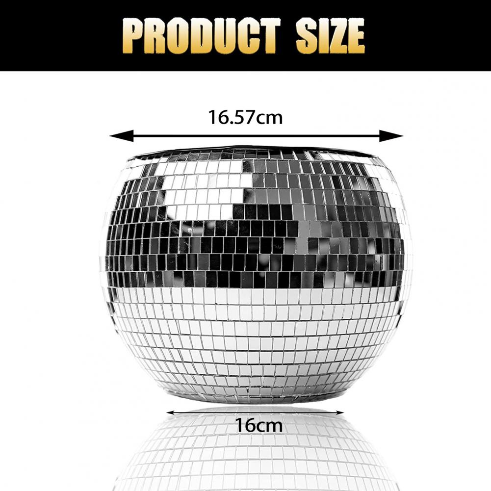 Seau à glace Flash en forme de boule Disco, prisme, charge, grande capacité, miroir en verre résistant au froid, seau à glace Disco, fourniture de fête