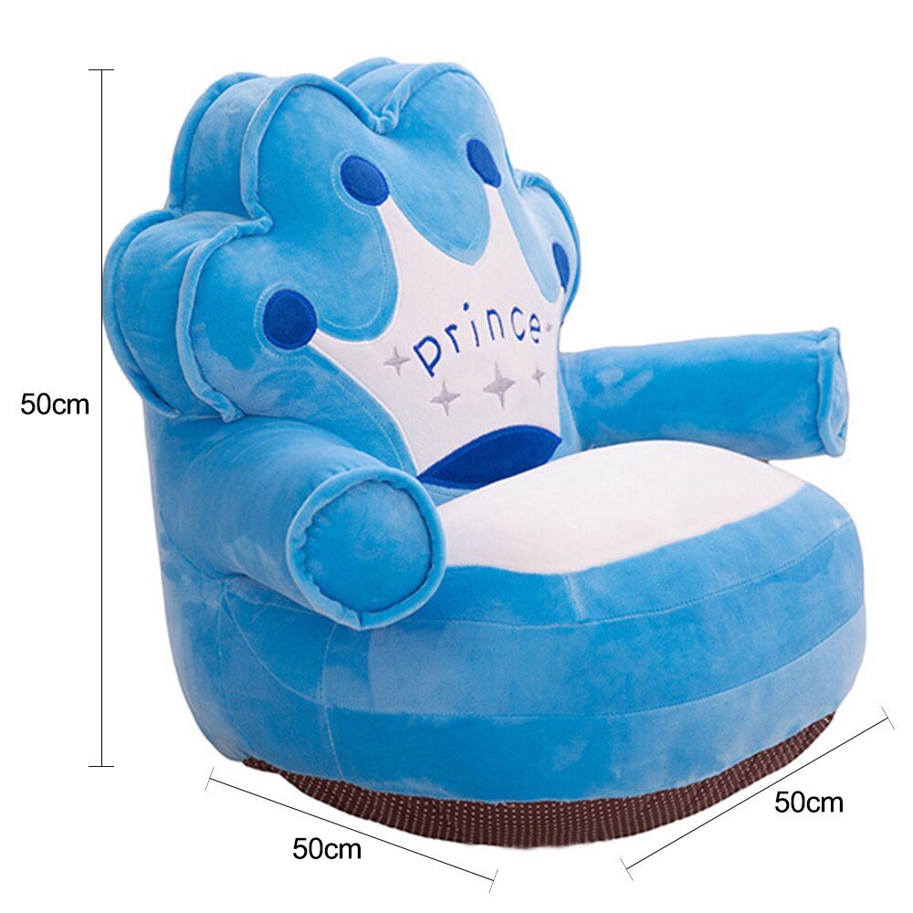 Bébé enfants seulement couverture pas de remplissage dessin animé doux couronne siège enfants chaise soignée bouffée peau haut de gamme enfant en bas âge enfants pas cher couverture canapé