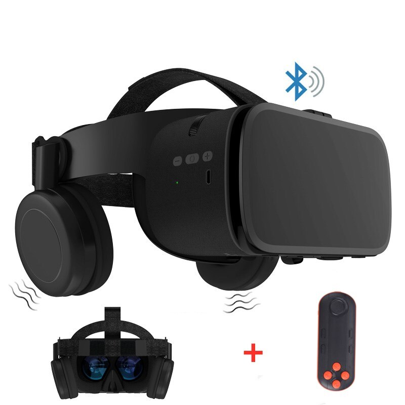 Z6 Upgrade 3D Bril Vr Headset Google Kartonnen Bluetooth Virtual Reality Bril Draadloze Vr Helm Voor Smartphones: SET B