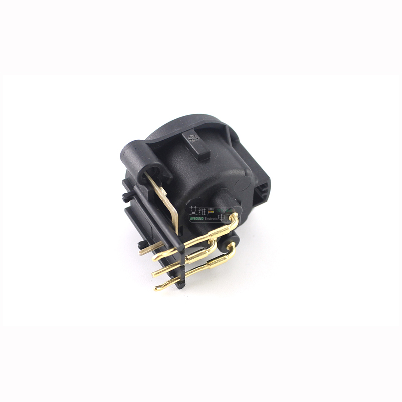 Neutrik XLR Male Female Receptacle Socket 3 Pole Power Amplifier PCB Mount Soldering Cups NC3MAV Cannon Chassis Connectors