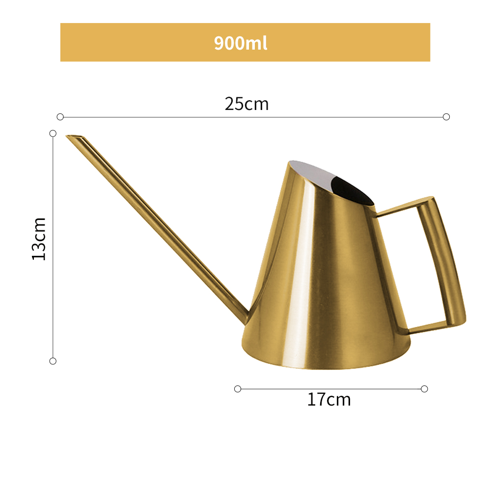 Konewka konewka ze stali nierdzewnej stalowe długie wylewka ogrodnictwo doniczkowe użyj uchwytu idealny robić podlewania rośliny kwiatowe prysznic akcesorium
