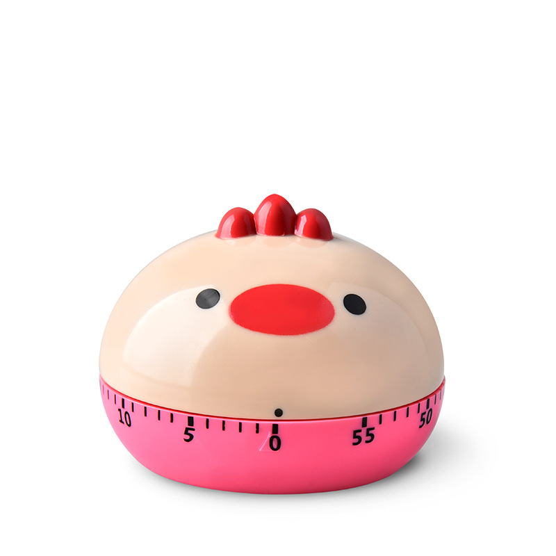 Animal Timer Digital Kitchen Countdown Clock Cute Animal Fruit Alarm Clock Time Management Tool for Children and Adults: Gold