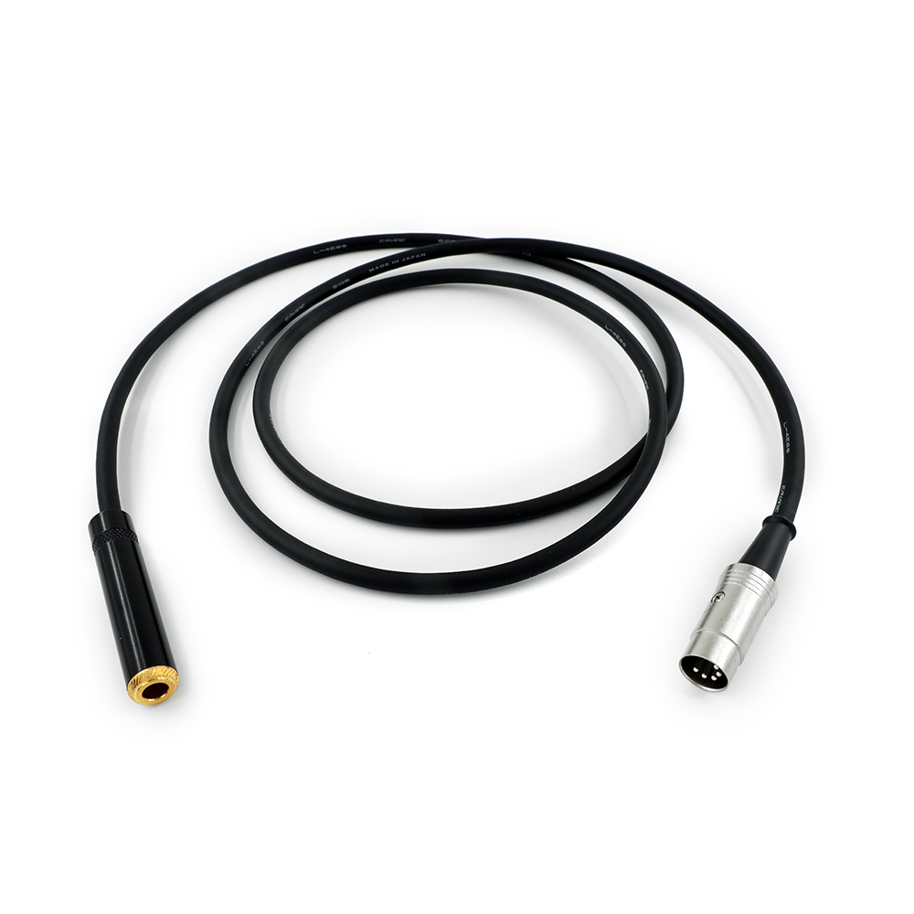 Canare L-4E6S Star Quad 5-Pin DIN Male MIDI to trs 6.35 jack female 6.5 mm Male adapter Plug Audio Cable
