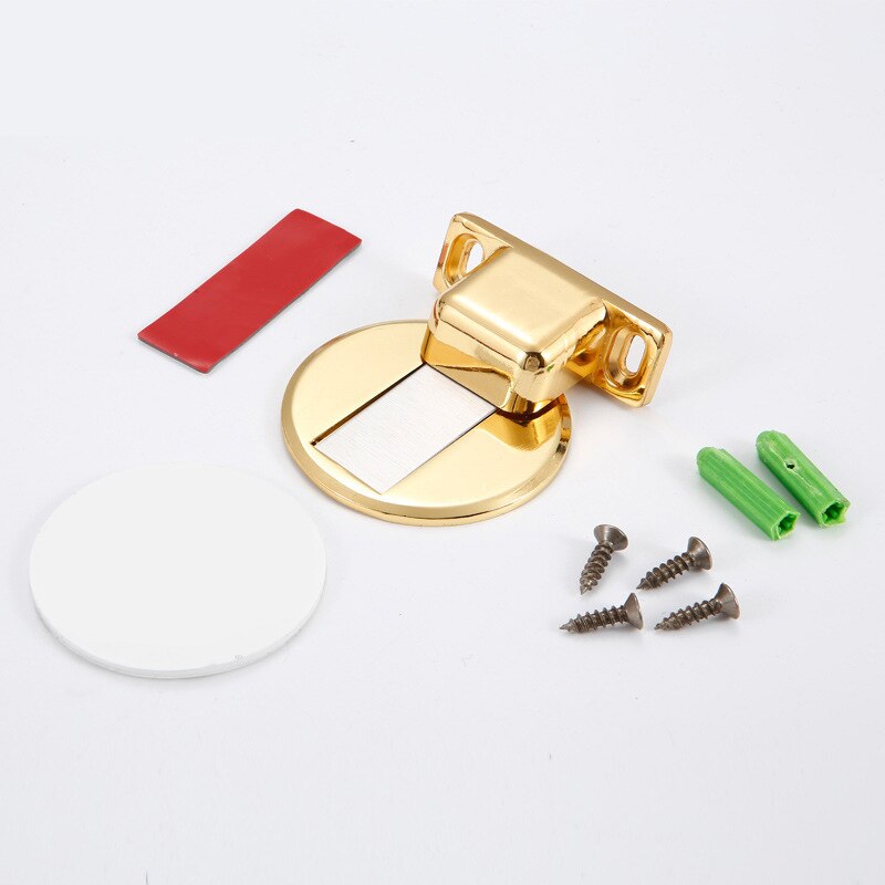 Magnetic Door Holder Stopper Invisible Doorstop Wall Floor Mount Safety Catch Stainless Steel Door Suction Bedroom Supplies: 4