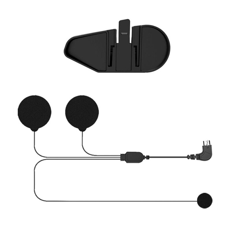 Maxto M2 M3 Motorcycle Helmet Headset Intercom Glued Adhesive Base Holder Mount + Soft Microphone Earphone for Maxto M2/M3