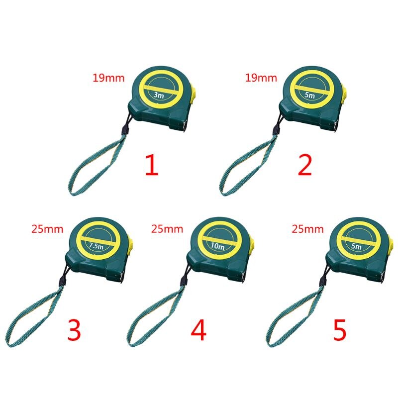 3m/ 5m/ 7.5m/ 10m måle roulettebånd dobbeltside stål målebånd flexibl  h3cf
