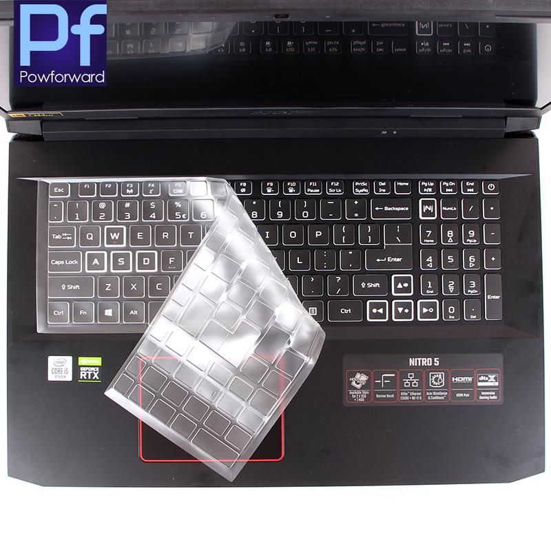 Do projektora Acer Nitro 5 17 AN517-52 AN517-41 AN517-51 17.3 cal silikonowa klawiatura do laptopa pokrywa skóry: TPU