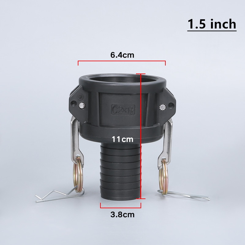 Thicken plastic Camlock to 1 inch 2 inch Hose IBC tank valve fittings water tank connector Garden Tool