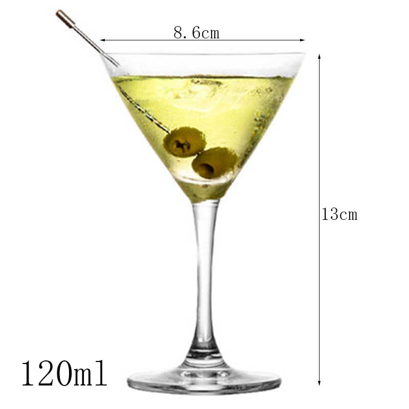 1Pcs Cocktail Glass Kitchen Bar Wine Glass Martini Cup Champagne Flutes Goblet Cup Wedding Party Drinking Glasses vaso: C