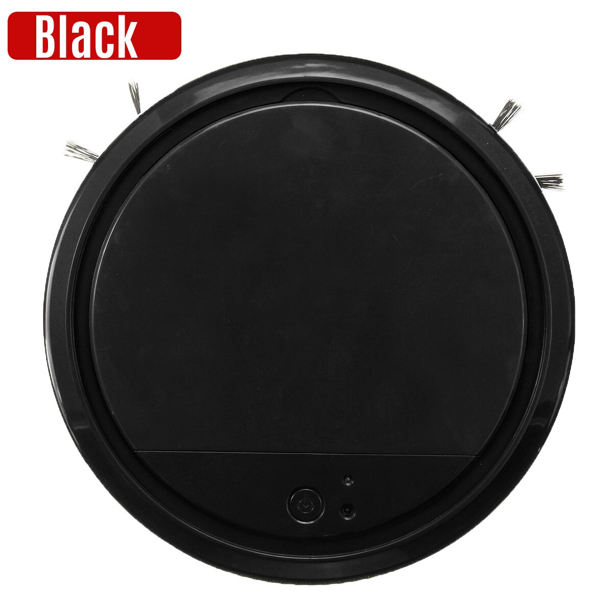 4IN1 Rechargeable Dry Wet Sweeping Smart Robot Multifunctional Vacuum Cleaner Dust Floor Sweeper Machine For Home: Black