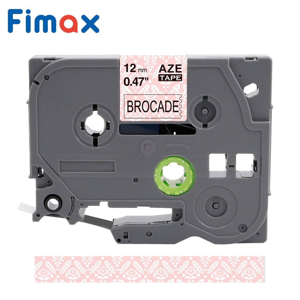 Fimax 4 Pcs Flower pattern Tape Tze231 label tape compatible for Brother p-touch printer Tze-231 12mm Tze335 Tze334 TZe-131