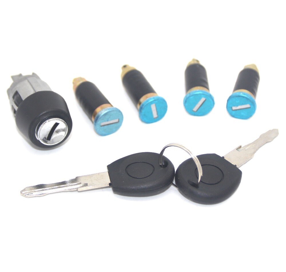 IGNITION SWITCH DOOR LOCK BARREL SET FOR VW TRANSPORTER CARAVELLE T4 1990-2003 BRAND