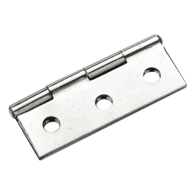2.5 inches Long 6 Mounting Holes Stainless Steel Butt Hinges 20 Pcs (Pack of 20)