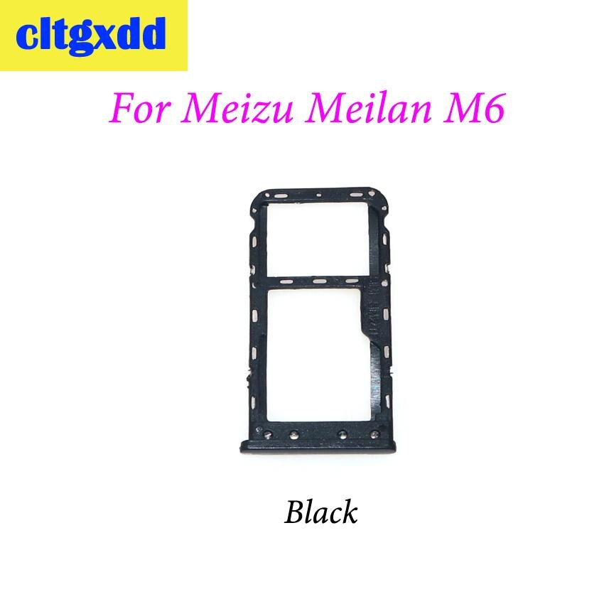Cltgxdd SIM Halfter Slot Adapter Tablett Für Meizu Meilan M5 M6 Sim Karte Adapter Ersatz Teile: Pro M6 Schwarz