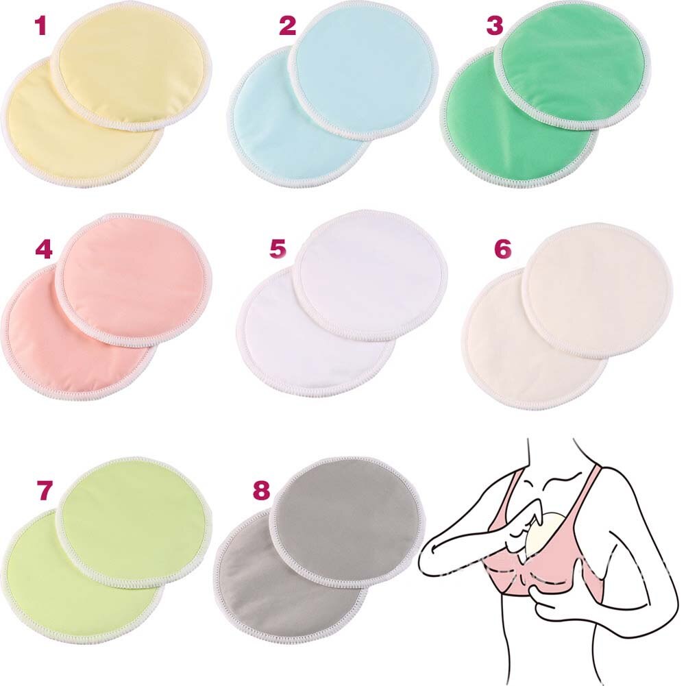 10 Stuks Mom Bamboe Borst Verpleging Pad Waterdicht Wasbare Feeding Herbruikbare 3 Lagen Dikke Pads Yjs