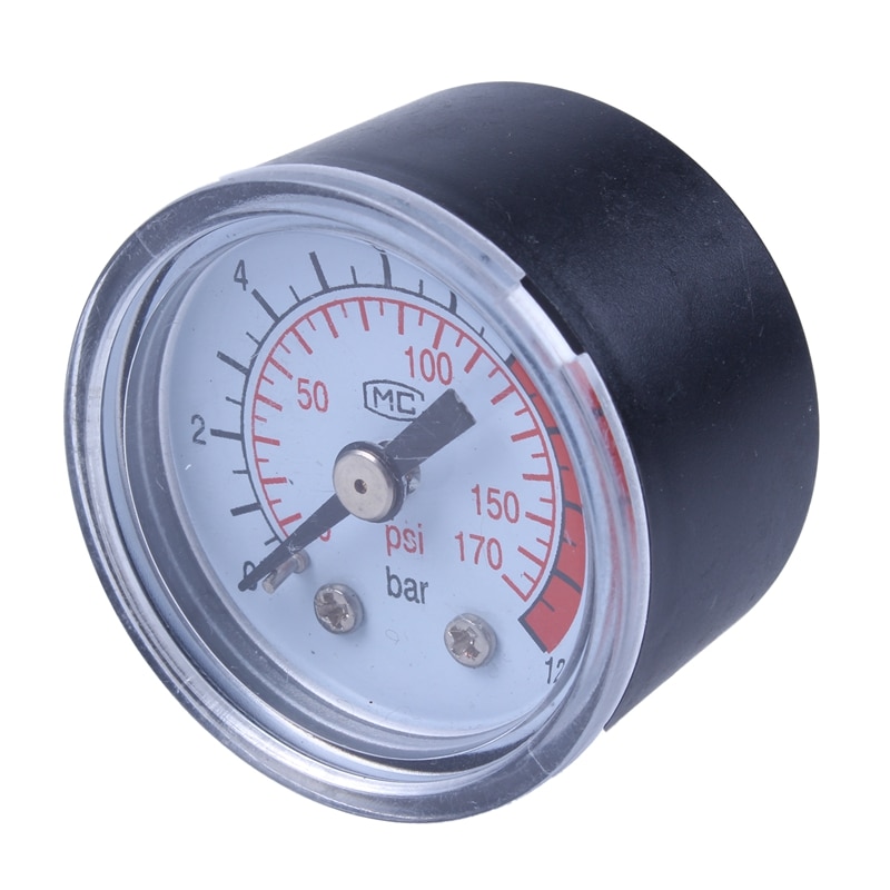 0-12 bar 0-170 psi 10mm tråde gas luftpumpe manometer kompressor manometer: Default Title