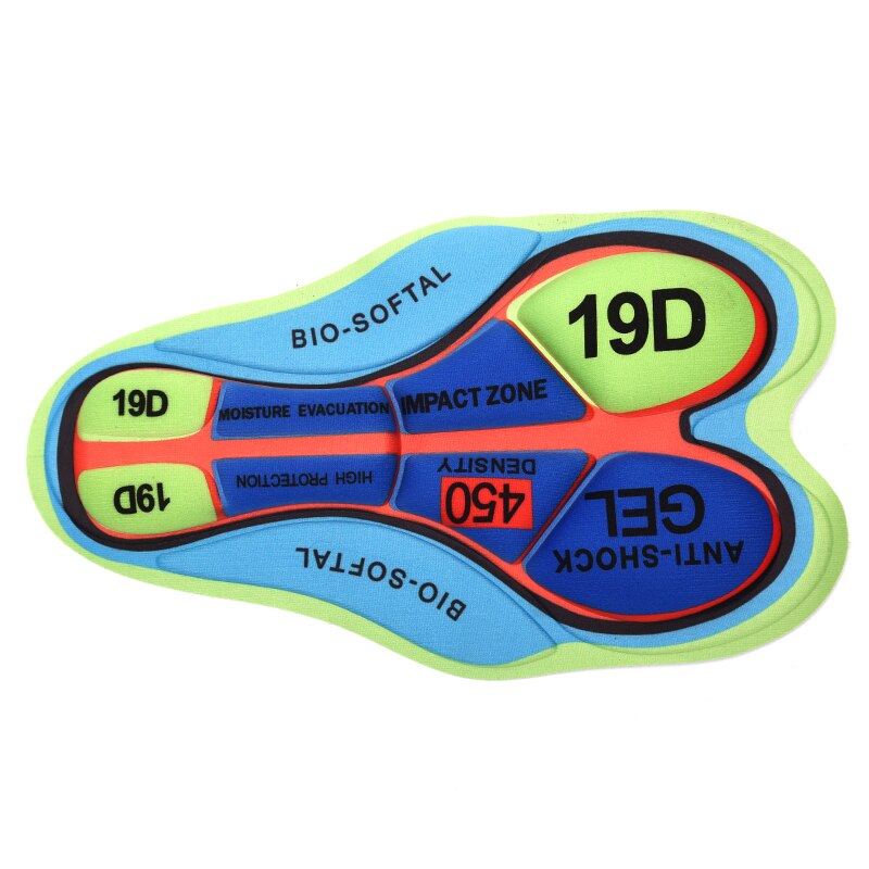 Cykelpude shorts pude åndbar 5d puder cykelunderlag pude udendørs cykling 9d silicagel pad ridetilbehør: 19d